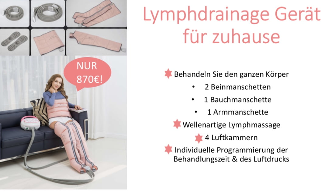 Lymphdrainage Heimgerät LYMPH SANTE Q220 Lymphdrainage Geräte Lymphdrainage Heimgerät LYMPH SANTE Q220 Lymphdrainage Geräte