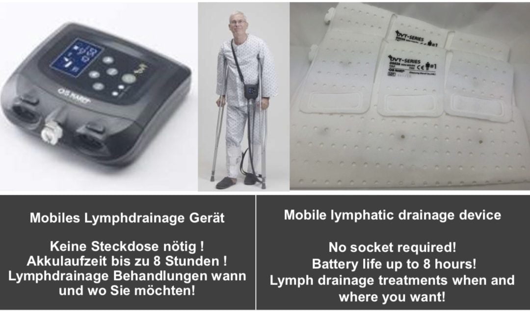 Mobiles Lymphdrainage Gerät DVT Pro